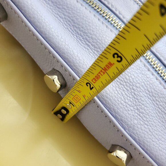 Rebecca Minkoff Lavender Lilac 5-Zip Leather Chain Crossbody Bag - Picture 11 of 16